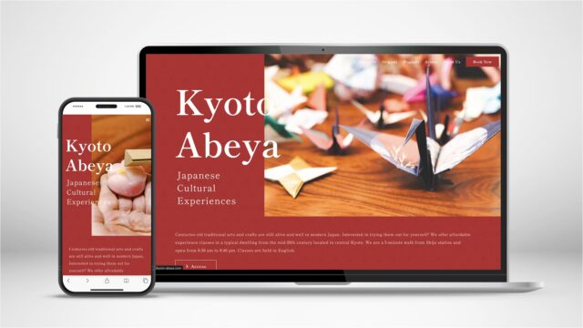 Kyoto Abeya Japanese Cultural Experiences様 サービスサイト